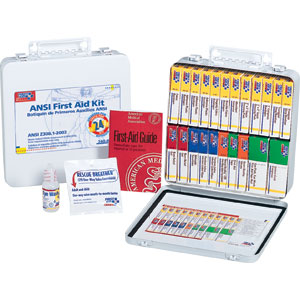 First Aid Only 242-AN 24-Unit, 148-Pc. Unitized Kit w/Gasket (Metal)