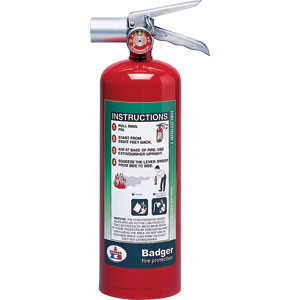 Badger 24567 5 lb Halotron I Fire Extinguisher w/Wall Hook
