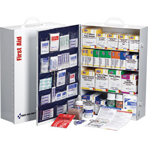 First Aid Only 248-O/P 4-Shelf, 150-Person, 1,059-Pc. Station w/20-Pocket Liner