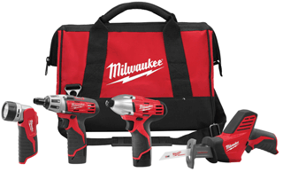 Milwaukee 2491-24 M12&#153L 12 Volt 4 Tool Combo Kit
