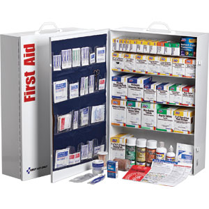 First Aid Only 249-O/P 5-Shelf, 200-Person, 1,720-Pc. Station w/22-Pocket Liner