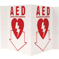 "AED" 3-D Rigid Plastic Sign
