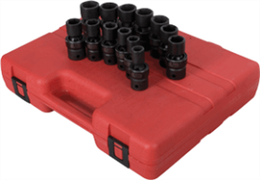 Sunex 2665 13 Pc. 1/2” Metric Universal Impact Socket Set