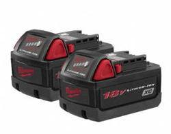 Milwaukee 2702-22 M18&#153L XC Lithium-Ion Batteries, 2 Pack