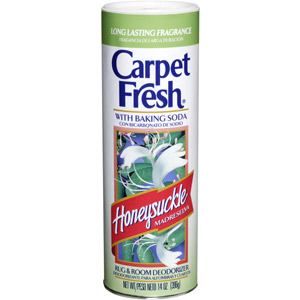 WD-40 275149 Carpet Fresh&reg; Powder Deodorizer,14 oz Honeysuckle