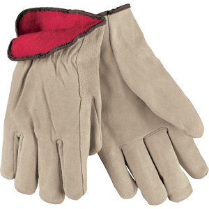 MCR Safety 3150M Premium Red Fleece Lined Insulated Drivers,M,(Dz.)