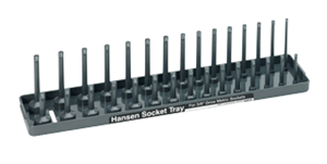 Hansen Global Easy ID Socket Tray, 3/8&#34; - Metric