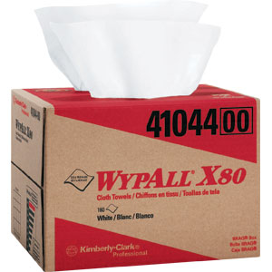 Kimberly Clark 41044 Wypall&reg; X80 BRAG Box, White, 160/Box