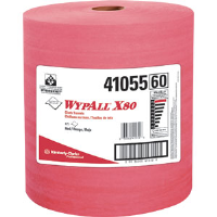 Kimberly Clark 41055 Wypall® X80 Jumbo Roll, Red, 475/Roll