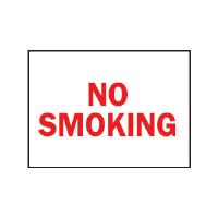 Brady 42695 “No Smoking” Sign, 10" x 14", Aluminum, B-555