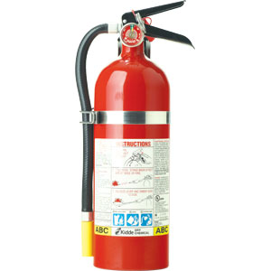Kidde 466425 5 lb ABC Extinguisher FC340M-VB w/Steel Bracket &amp; Strap