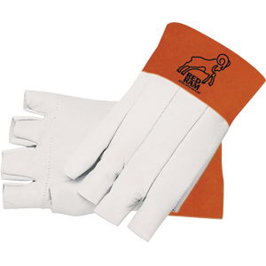 MCR Safety 4809 Red Ram&#153; Fingerless Goatskin Gloves, 9,(Dz.)