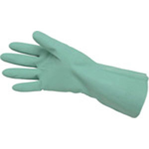 MCR Safety 5320U Green Unlined Nitrile Gloves, 15 mil, Size 10