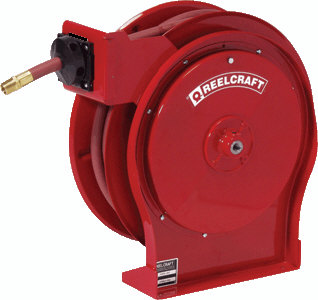 Reelcraft 5850OLP 1/2&quot; x 50' Premium Duty Air/Water Hose Reel