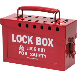 Brady 65699 Group Lock Box, Red