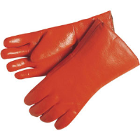 MCR Safety 6712F Fluorescent Orange PVC, Single Dipped Gloves,(Dz.)