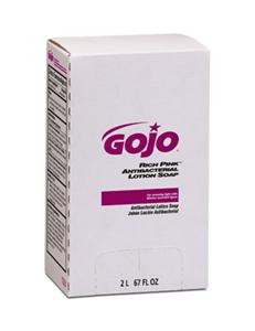 Gojo 7220-04 Rich Pink&#153; Antibacterial Lotion Soap, 2000ml, 4/Cs.