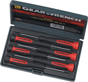 Gearwrench 80055 6 Pc. Combination Mini Screwdriver Set