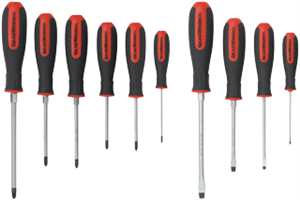 Gearwrench 80060 10 Pc. Combination and Pozidriv&reg; Screwdriver Set