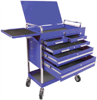 Sunex 8045BL Professional Duty 5 Drawer Service Cart, Blue