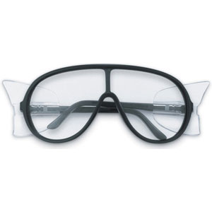 MCR Safety 81110 Prodigy&reg; SLX Safety Glasses,Black w/ SideShield,Clear
