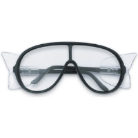 MCR Safety 81110 Prodigy® SLX Safety Glasses,Black w/ SideShield,Clear