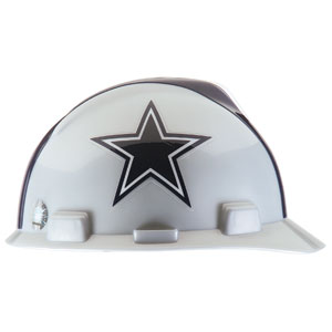 MSA 818392 V-Gard&reg; Hard Hat w/1-Touch&reg;, Dallas Cowboys