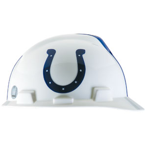 MSA 818396 V-Gard&reg; Hard Hat w/1-Touch&reg;, Indianapolis Colts