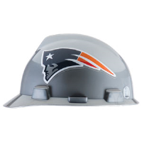 MSA 818401 V-Gard® Hard Hat w/1-Touch®, New England Patriots