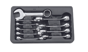 Gearwrench 81905 10 Pc. Stubby Combination Non-Ratcheting Wrench Set-SAE