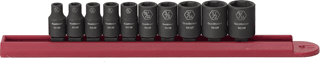Gearwrench 84906 10 Pc. Impact Socket Set SAE 1/4&quot; Dr.