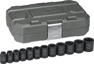 Gearwrench 84931 12 Pc. Impact Socket Set SAE 1/2&quot; Dr.