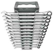 Gearwrench 85098 12 Pc. XL Combination Ratcheting Wrench Set-METRIC