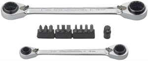Gearwrench 85210 13 Pc. QuadBox™ Double Box Ratcheting Wrench Set-METRIC