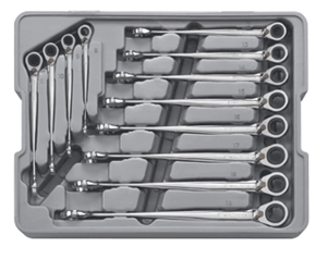 Gearwrench 85388 12 Pc. XL X-Beam&#153;Reversible Ratcheting Wrench Set-Metric