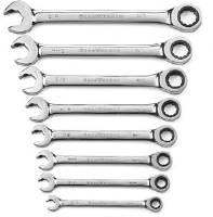 Gearwrench 85599 8 Pc. Ratcheting Open End Wrench SAE