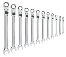 Gearwrench 85698 12 Pc. XL Locking Flex Combination Ratcheting Wrench Set-METRIC