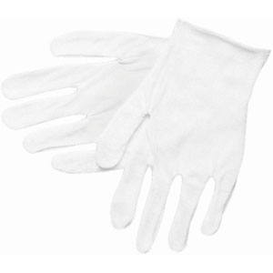 MCR Safety 8600 Cotton Inspectors Gloves, Blended Lisle,L,(Dz.)