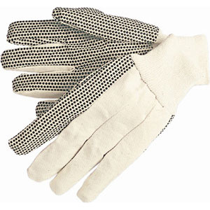 MCR Safety 8808 Dotted Cotton Canvas Gloves, Regular Weight,(Dz.)