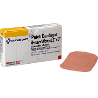 First Aid Only A177 2" X 3" Patch Bandage (Heavy Woven), 10/Box