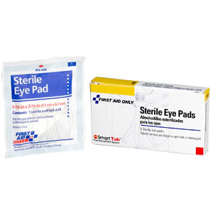 First Aid Only A200 Sterile Oval Eye Pads, 2/Box