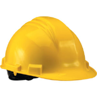 North Safety A79R020000 "The Peak" A79R Hard Hat, Yellow