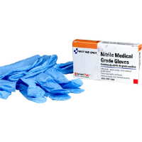 First Aid Only AN5011 Nitrile Medical Grade Gloves (Latex Free), 2 Pair