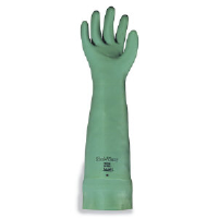 Ansell 37185M Sol-Vex® Nitrile Flock-Lined Gloves, Medium