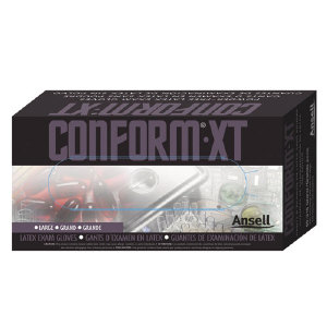 Ansell 69318XL Conform&#174; XT Premium Latex Gloves, Extra Large