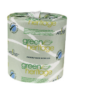 Atlas Paper Mills 235GREEN Green Heritage™ 2 Ply Bathroom Tissue, 96/Cs.