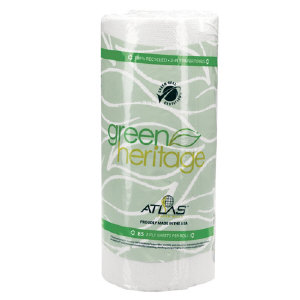 Atlas Paper Mills 585GREEN Green Heritage&#8482; 2 Ply Kitchen Towel Rolls, 30/Cs.
