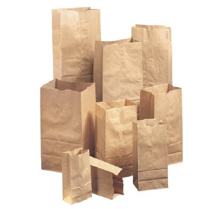 Duro Paper Bags SK1/64040 Brown Paper Grocery Bags, 40#, 400/Bundle