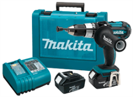 Makita BHP454 18V LXT Lithium-Ion Cordless 1/2" Hammer Driver-Drill Kit