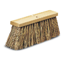 Pro Line Brush 7316 Brown Plastic Street Sweep Broom, 16"